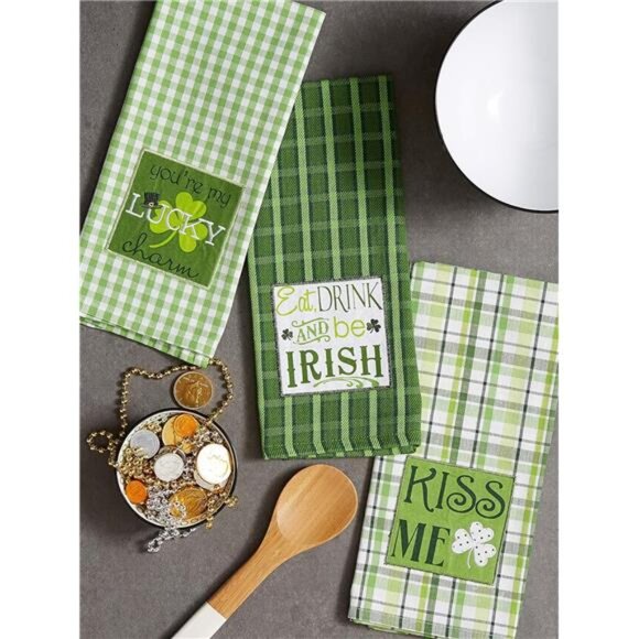 St. Patrick's Day Kitchen Collection, St. Patty's Day, Dishtowel Set - Picture 3 of 7